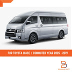 7 x Chrome Door Handle Cover Trim for Toyota Hiace Commuter (2005-2019)