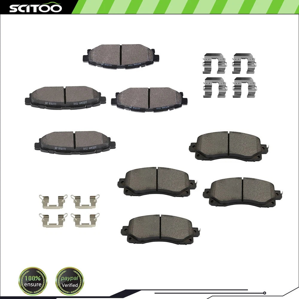 Front & Rear Metallic Brake Pads for Subaru Impreza (2017–2022)