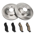 Front Vented Brake Rotors Ceramic Pads Kit for Dodge Durango (2003–2003)