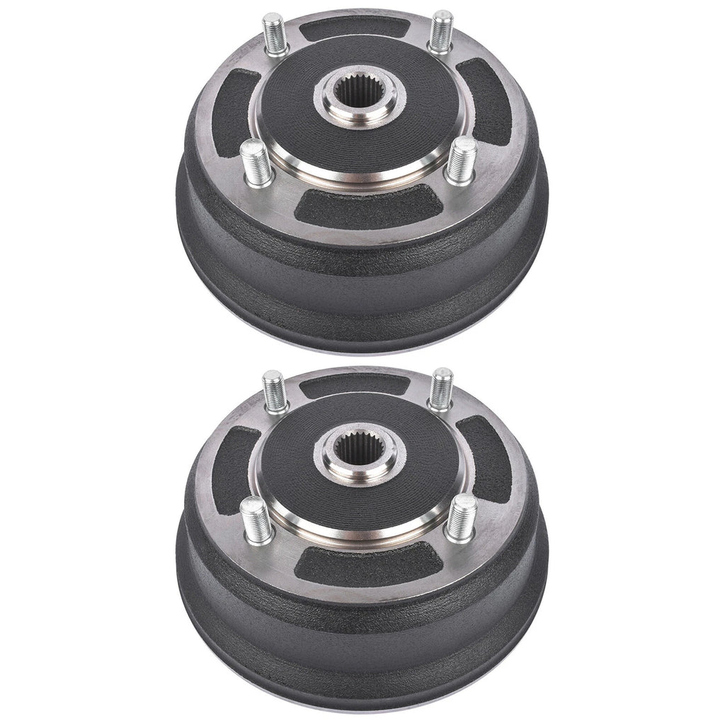 Pair Front Brake Drums for Kawasaki Mule 3000 3010 3020 4000 4010