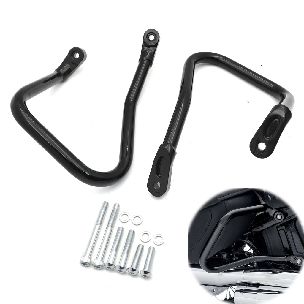 Rear Bolt-on Saddlebag Guard Crash Bar for Harley Softail FLHC FLHCS (2018–2023)