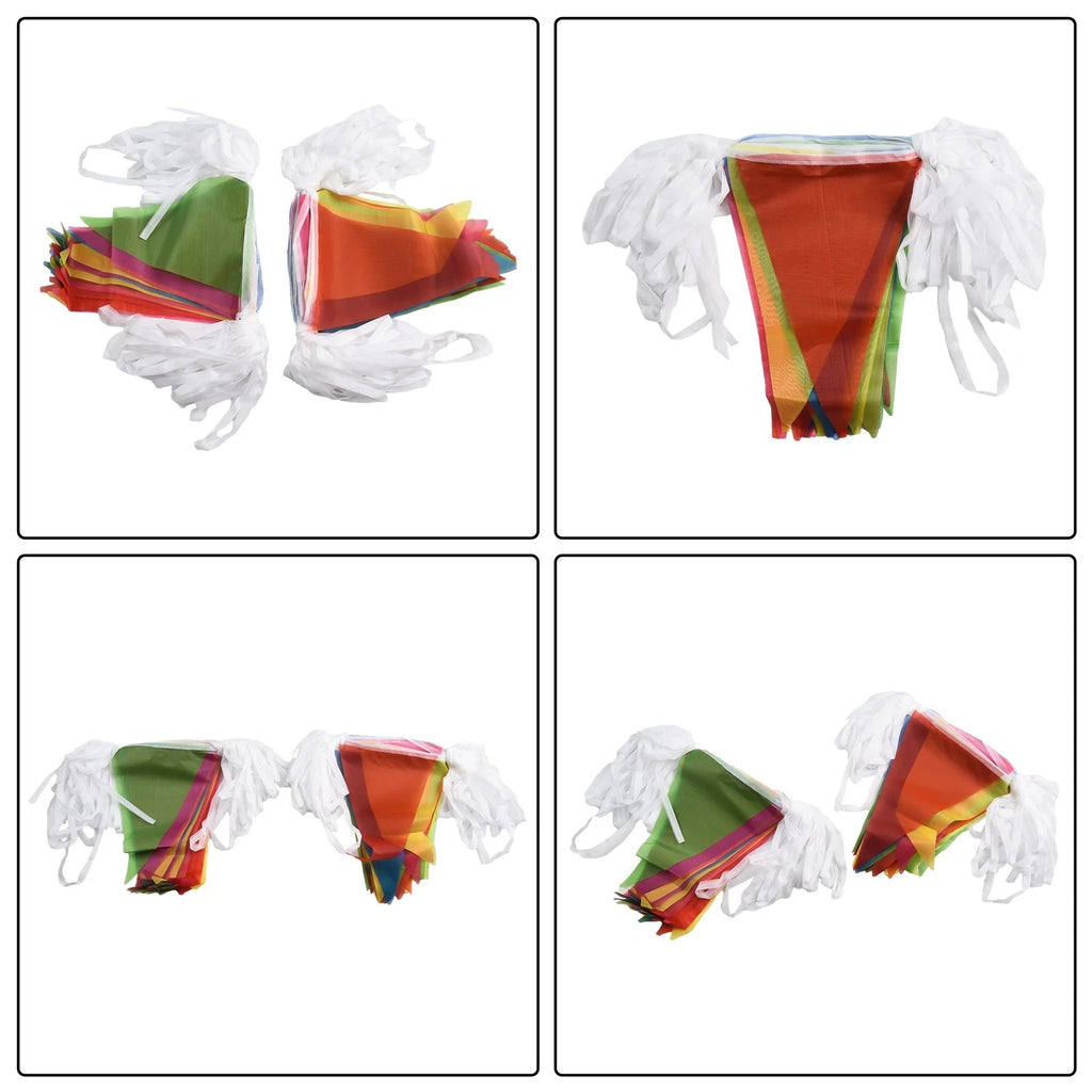 Flags Decoration Set of 100 for Outdoor Use (14x21cm)