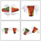 Flags Decoration Set of 100 for Outdoor Use (14x21cm)