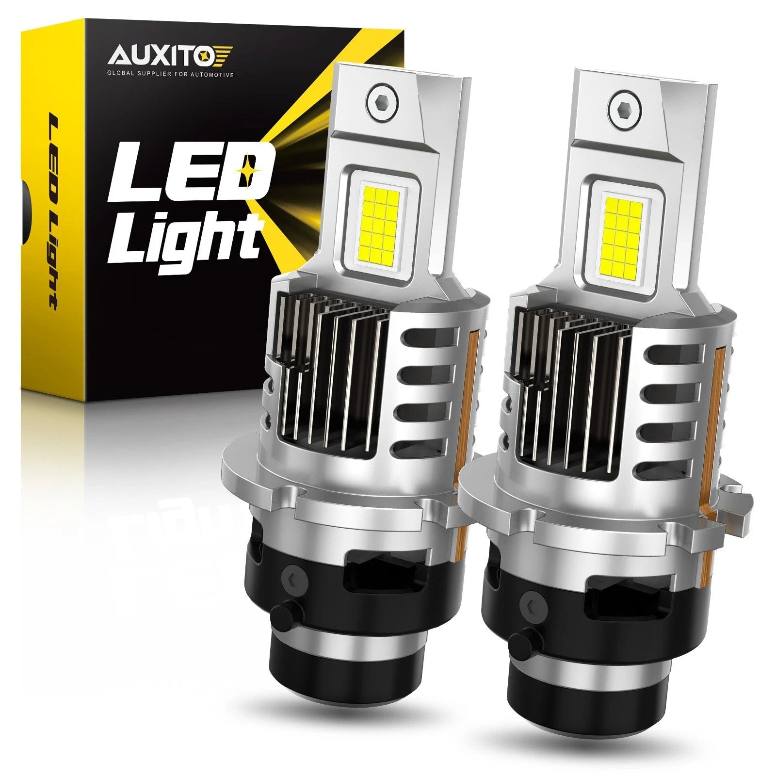 2X D4S D4R LED Headlight Bulb 100W 6500K Xenon HID Conversion Kit