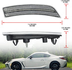 LED Clear Front Bumper Side Marker Lamp for Toyota GR86 Subaru BRZ (2022–2023)