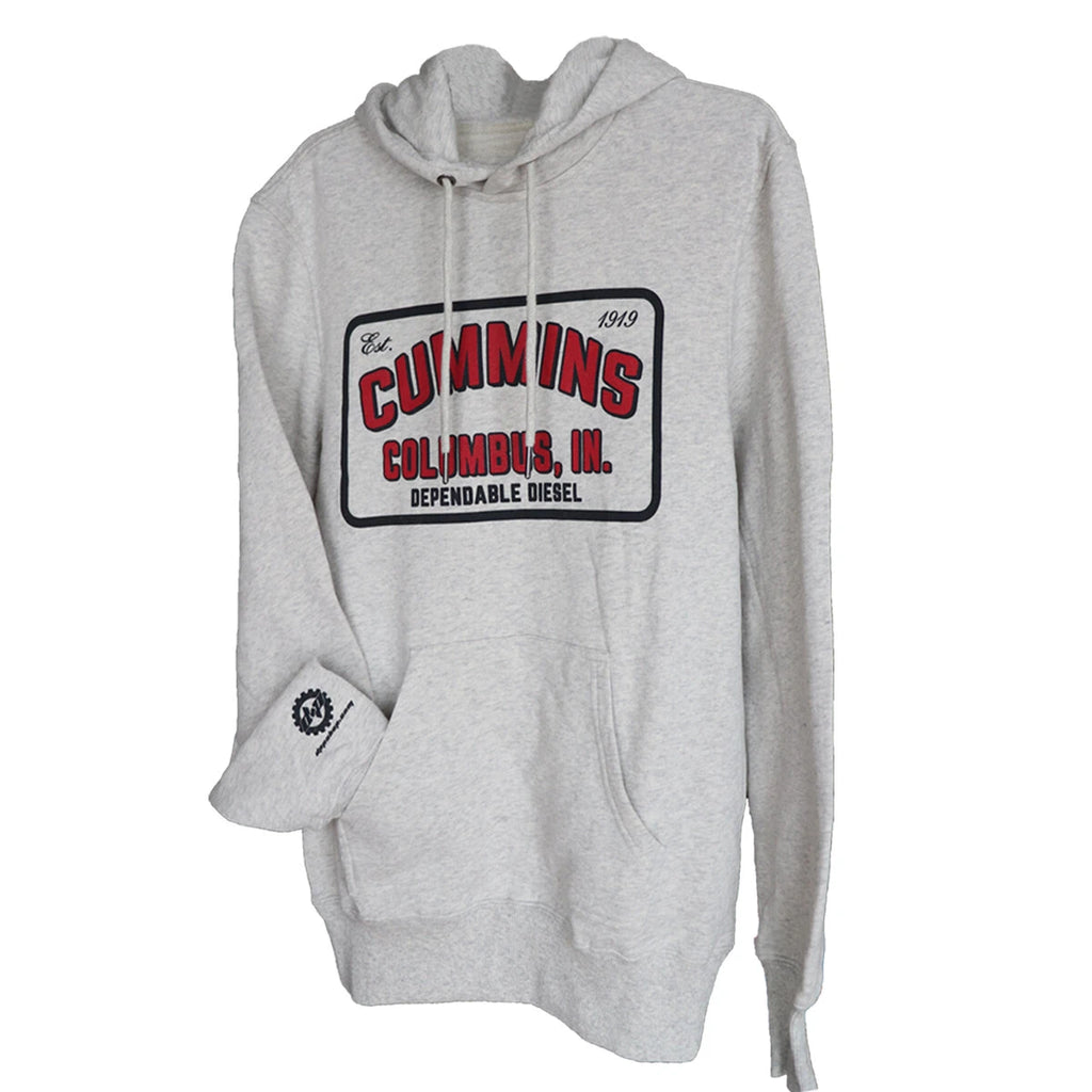 Soft Oatmeal Hoodie or T-Shirt for Cummins Dependable Motors