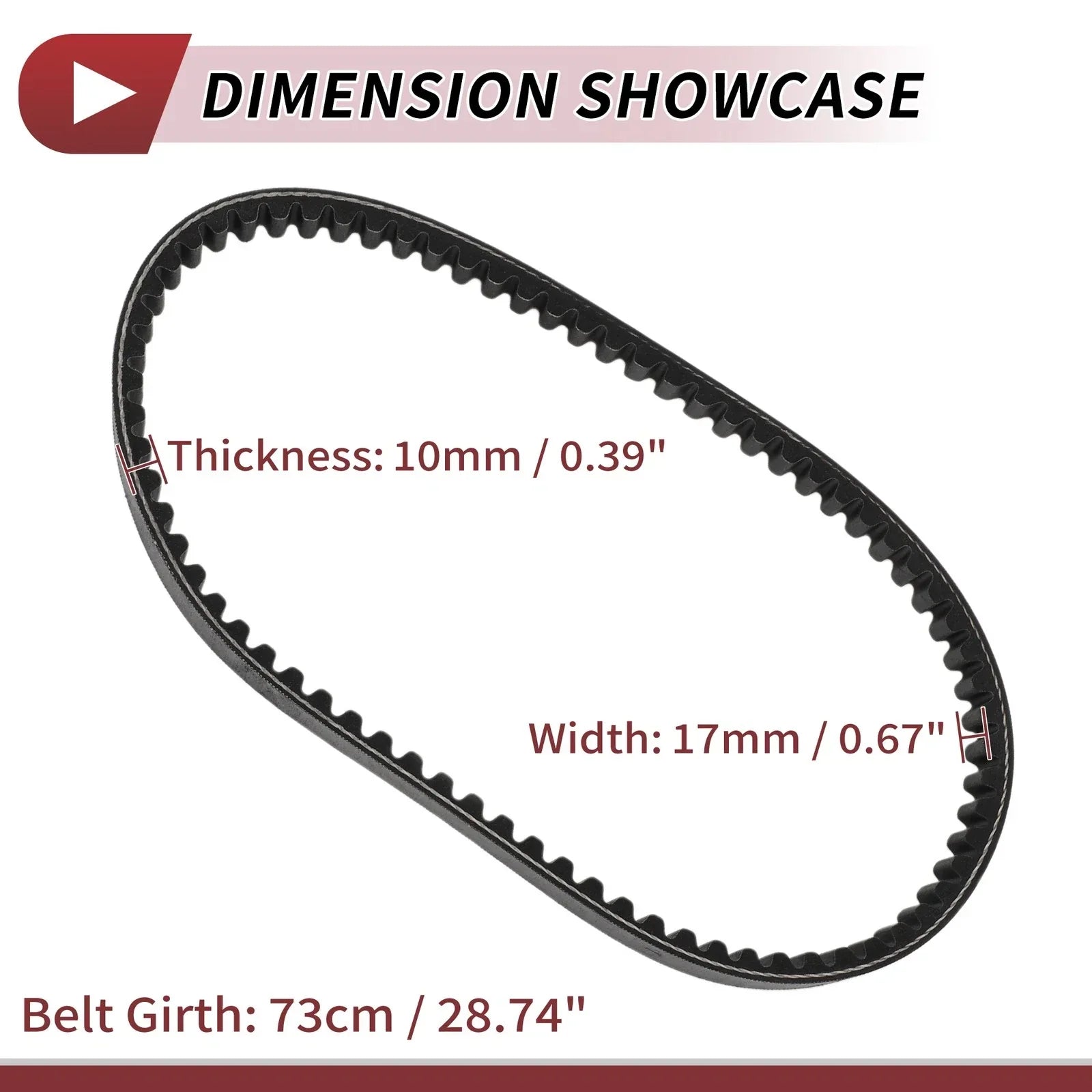 Drive Belt V-Belt for Honda Activa 125 & Lead 90cc Motorcycles (2013-2023)