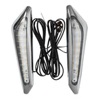 Front Brake Fork Mounted LED Amber Lights for Honda GL1800 (2018-2025)