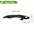 Exterior Door Handle for Hyundai (2011–2017) No. 826512T011 Black Silver Tone