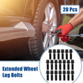 20pcs M14x1.25 Extended Wheel Lug Bolt Conical Seat 40mm for BMW 
