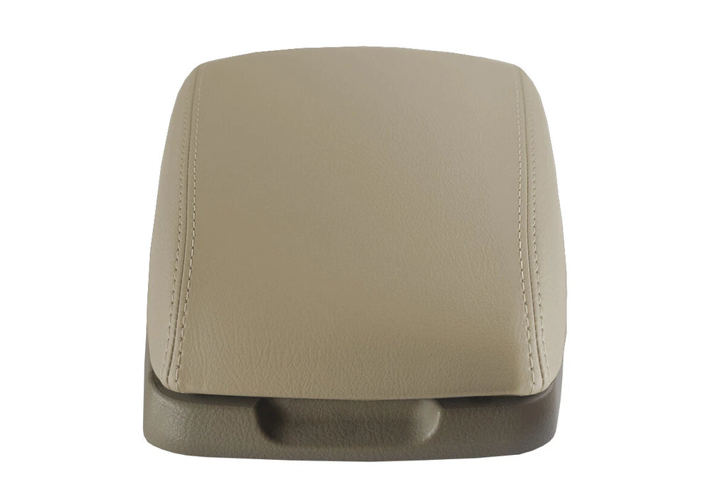 Leather Console Lid Pull Over Cover for Kia Sorento (2004–2009) Beige