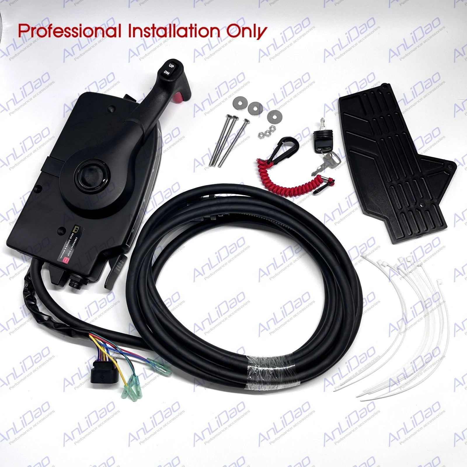 Remote Control 1 Pin with 14 Pins 20FT Harness for Quicksilver Mercury (N/A)