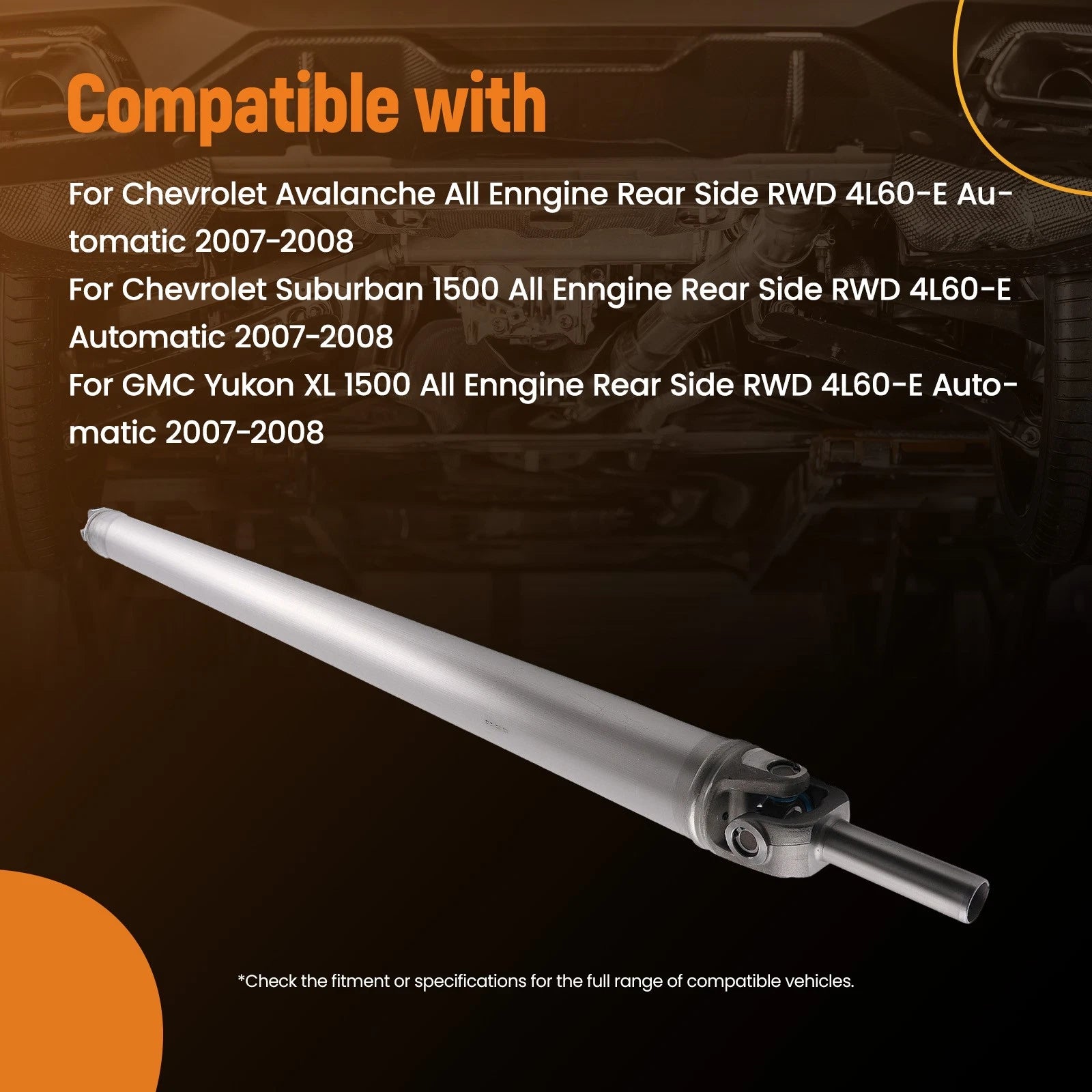 Rear Driveshaft 1919mm for Chevy Avalanche Suburban 1500 (2007–2008) 946-044