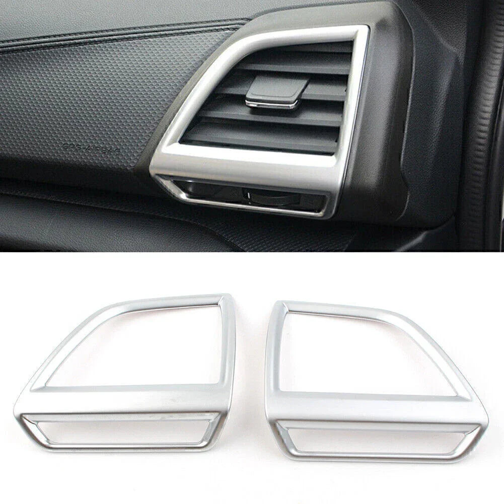 Silver Interior Side Air Vent Outlet Cover Trim for Subaru Forester (2019-2020)