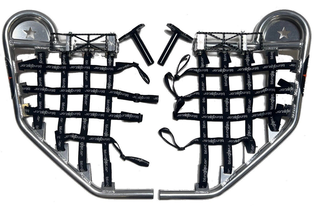 Blingstar Nerf Bars for Kawasaki KFX450R (All Years) - Polished Finish