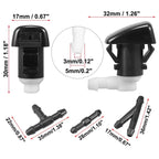 4pcs Front Windshield Washer Nozzles for Dodge Durango (2011-2023)