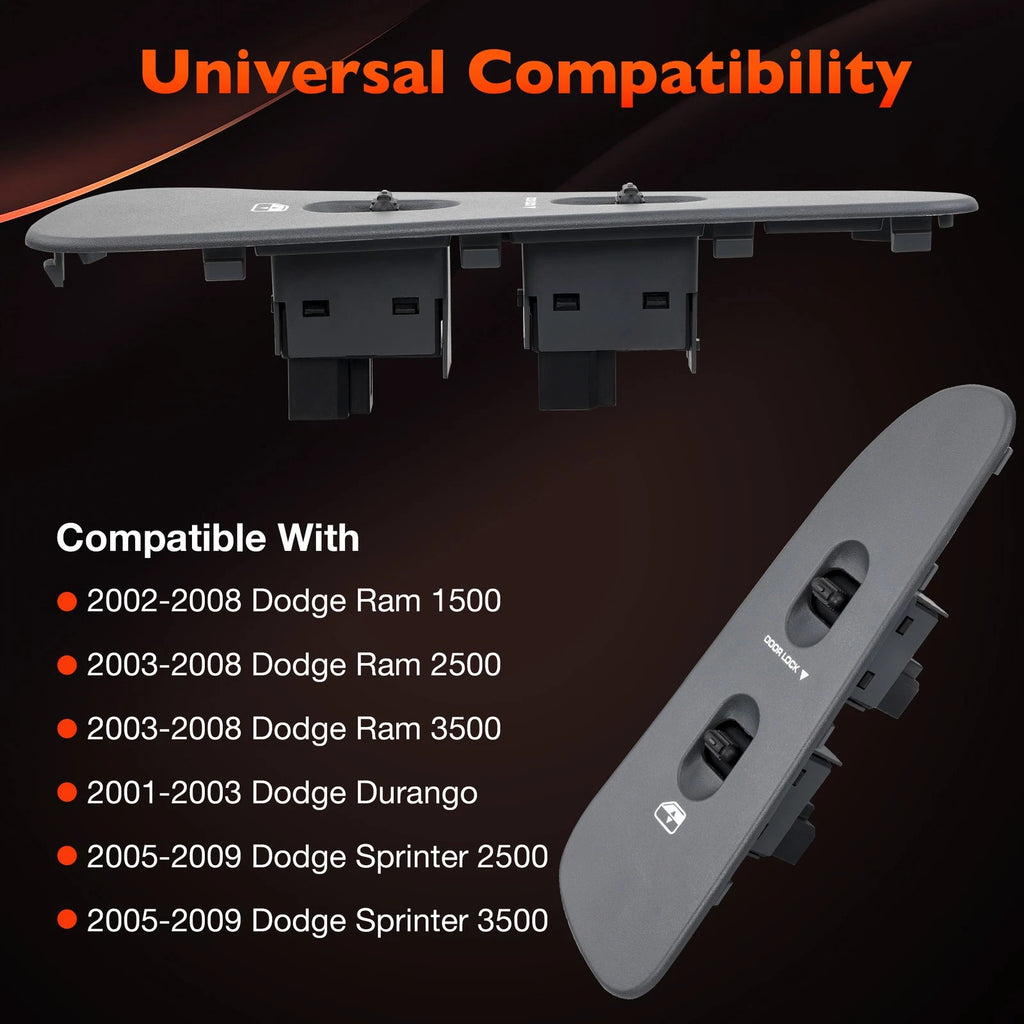 Power Window Door Lock Mirror Switch Kit for Dodge Ram 1500 (2001-2009)