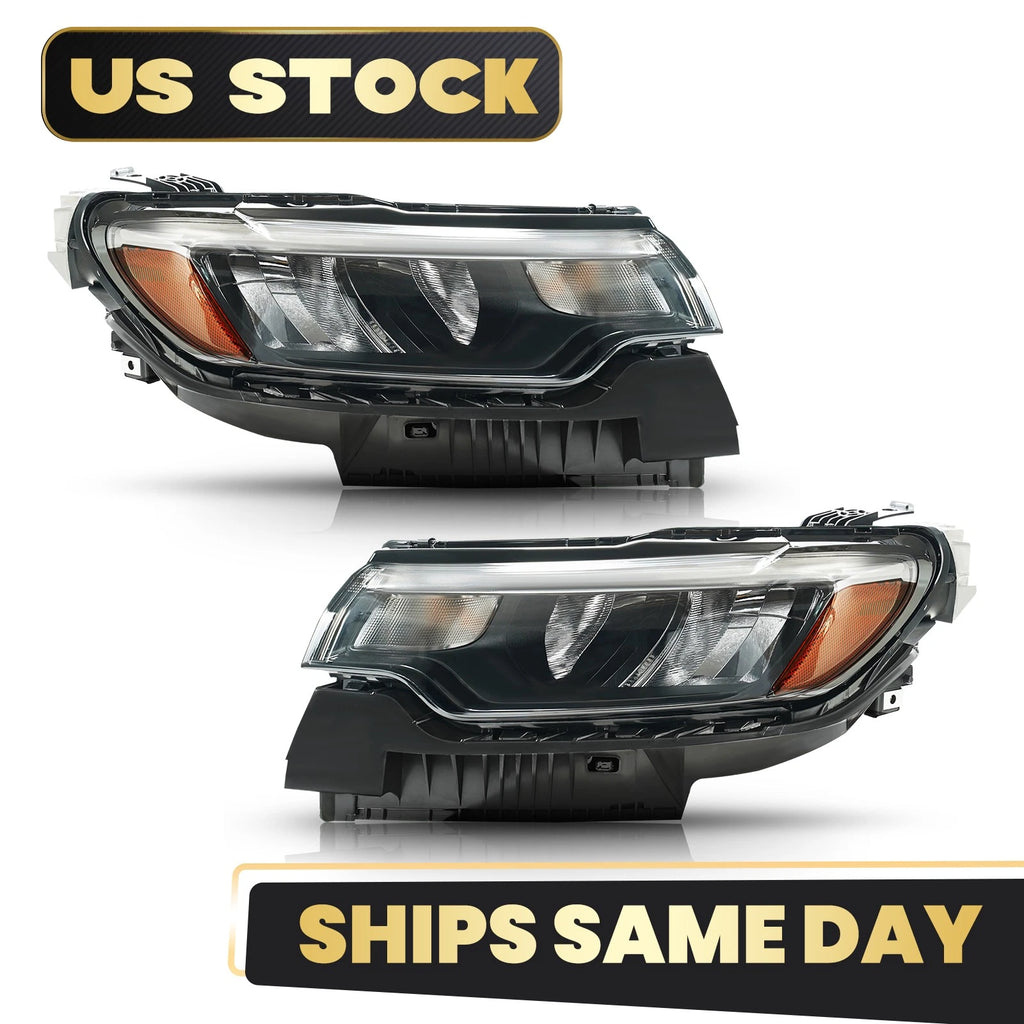 LED Reflector Headlight Pair for Jeep Compass (2022–2026)