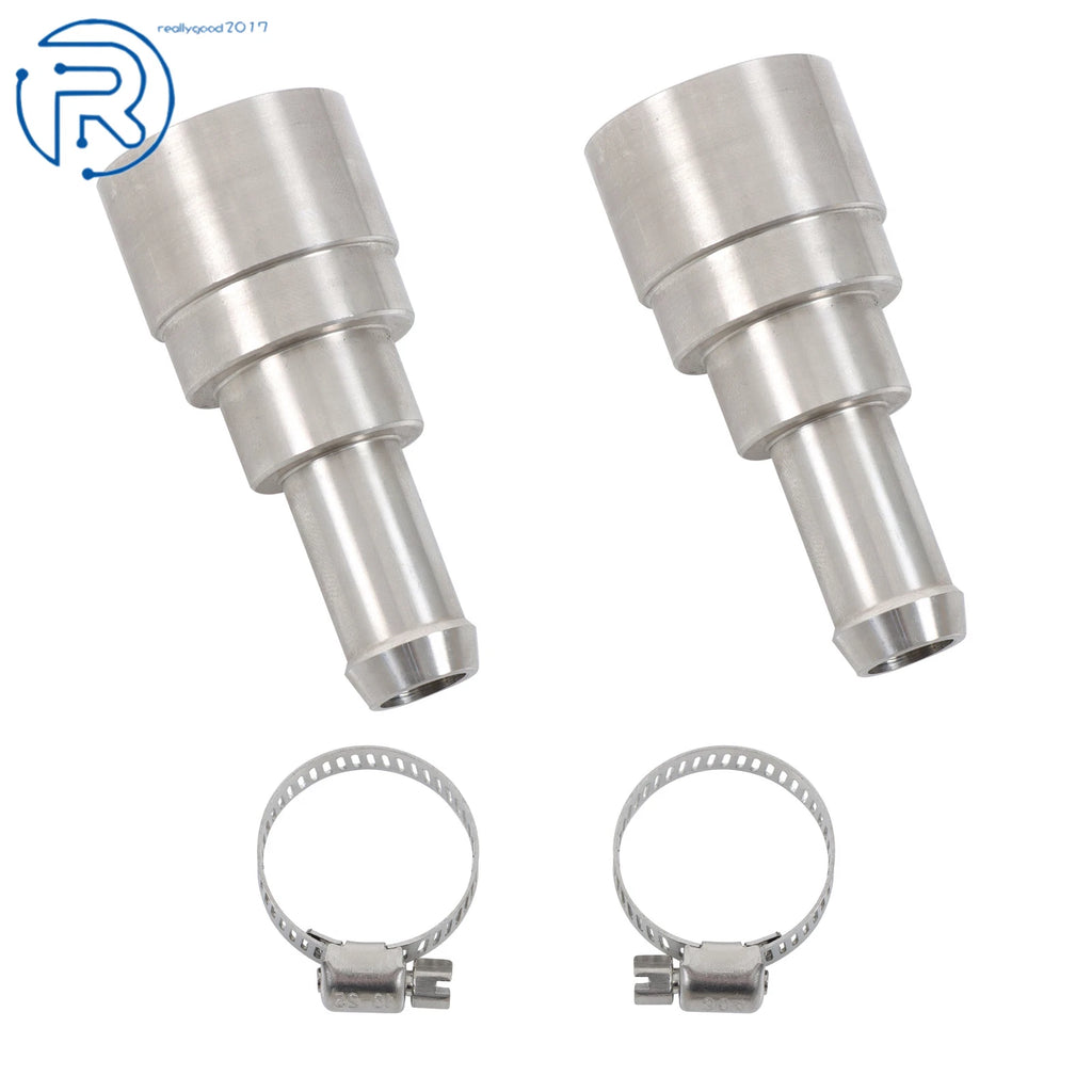 2X Heater Core Coolant Hose Connectors for Chevrolet Silverado Tahoe (1998–2014)