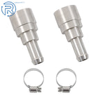 2X Heater Core Coolant Hose Connectors for Chevrolet Silverado Tahoe (1998–2014)