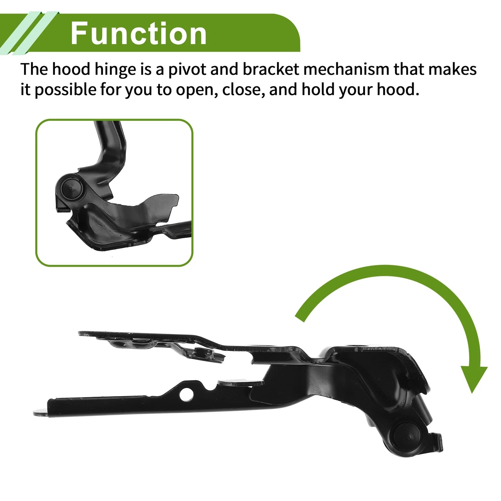 Hood Hinges for Toyota Camry (2007–2011) 1 Pair No. 5341033180