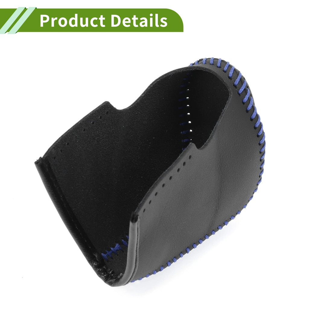 Gear Shift Knob Cover for Nissan Altima (2013–2018) Black Blue Faux Leather