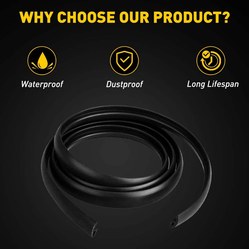 10FT Windshield Panel Rubber Seal Strip for Car Accessories