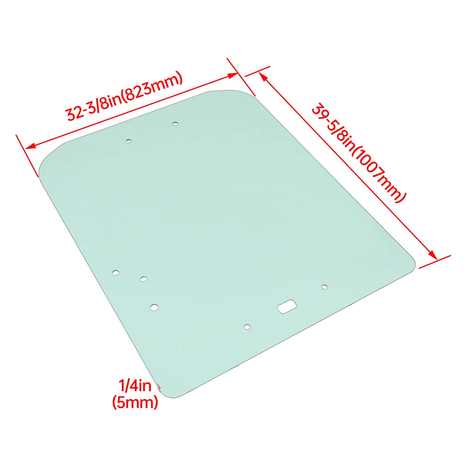 Replacement Door Glass Windshield for Kubota SSV65 SSV75