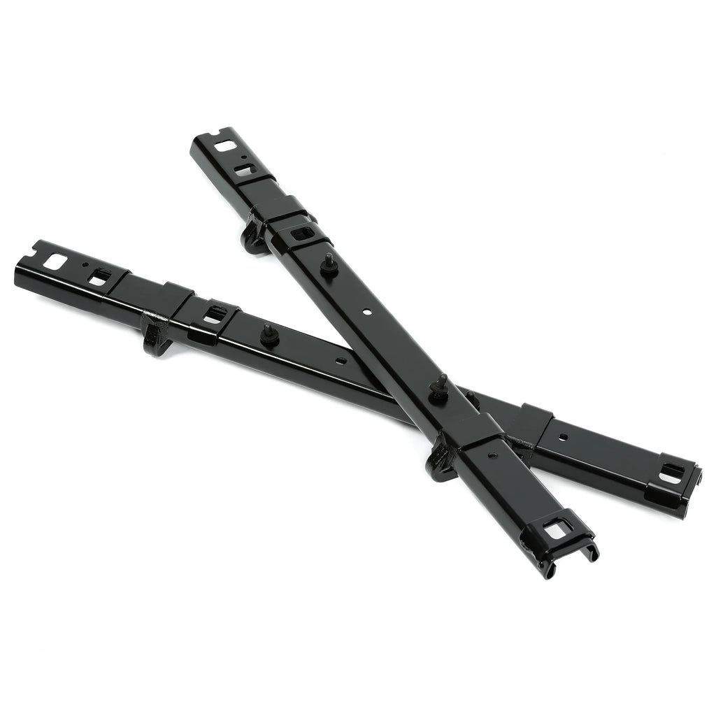 Set of 2 Black Floor Track Brackets for Ford Transit (2015–2024)