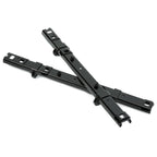 Set of 2 Black Floor Track Brackets for Ford Transit (2015–2024)