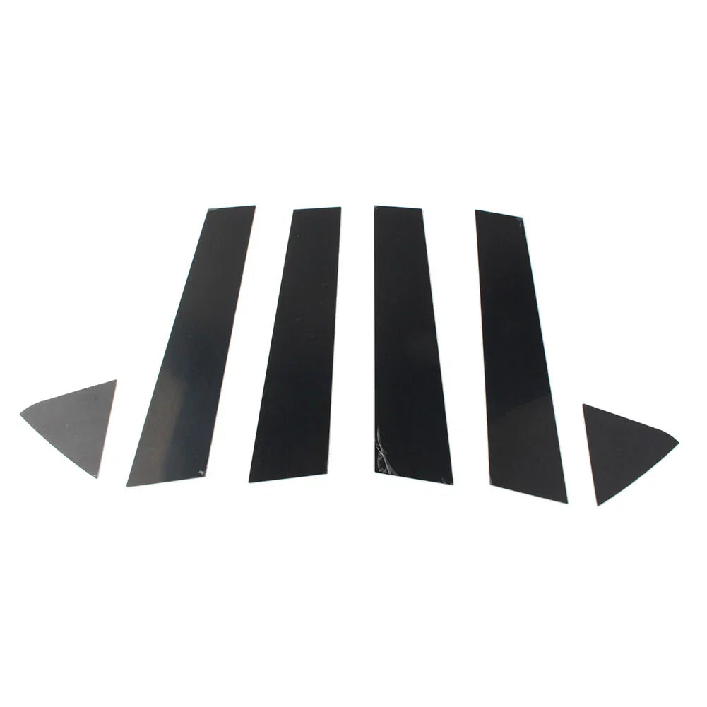6 x Car Window Pillar Posts Trim Bright Black for Dodge Charger (2006-2010)