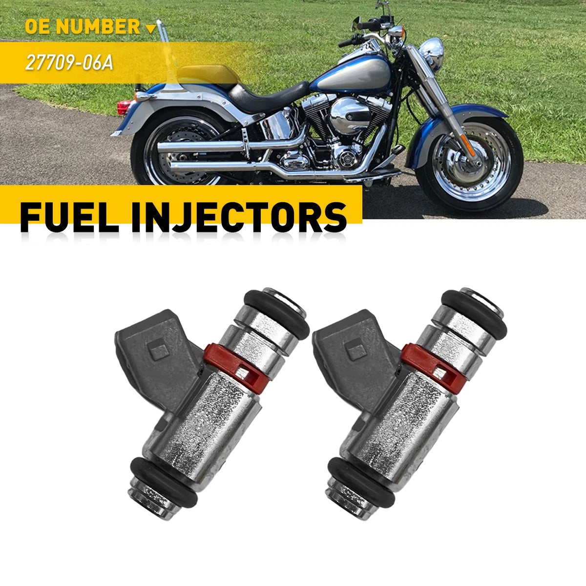 Silver Fuel Injectors for Harley-Davidson Iron 883 1200 (2018–2019) EXV