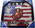 U.S.M.C. Mirror Sign Plate for Universal Use (Military Decor)