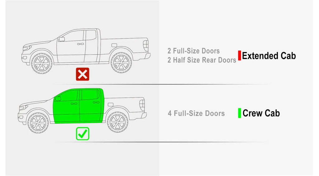 Drop Down Steps for Ford Ranger SuperCrew Cab (2019-2026)