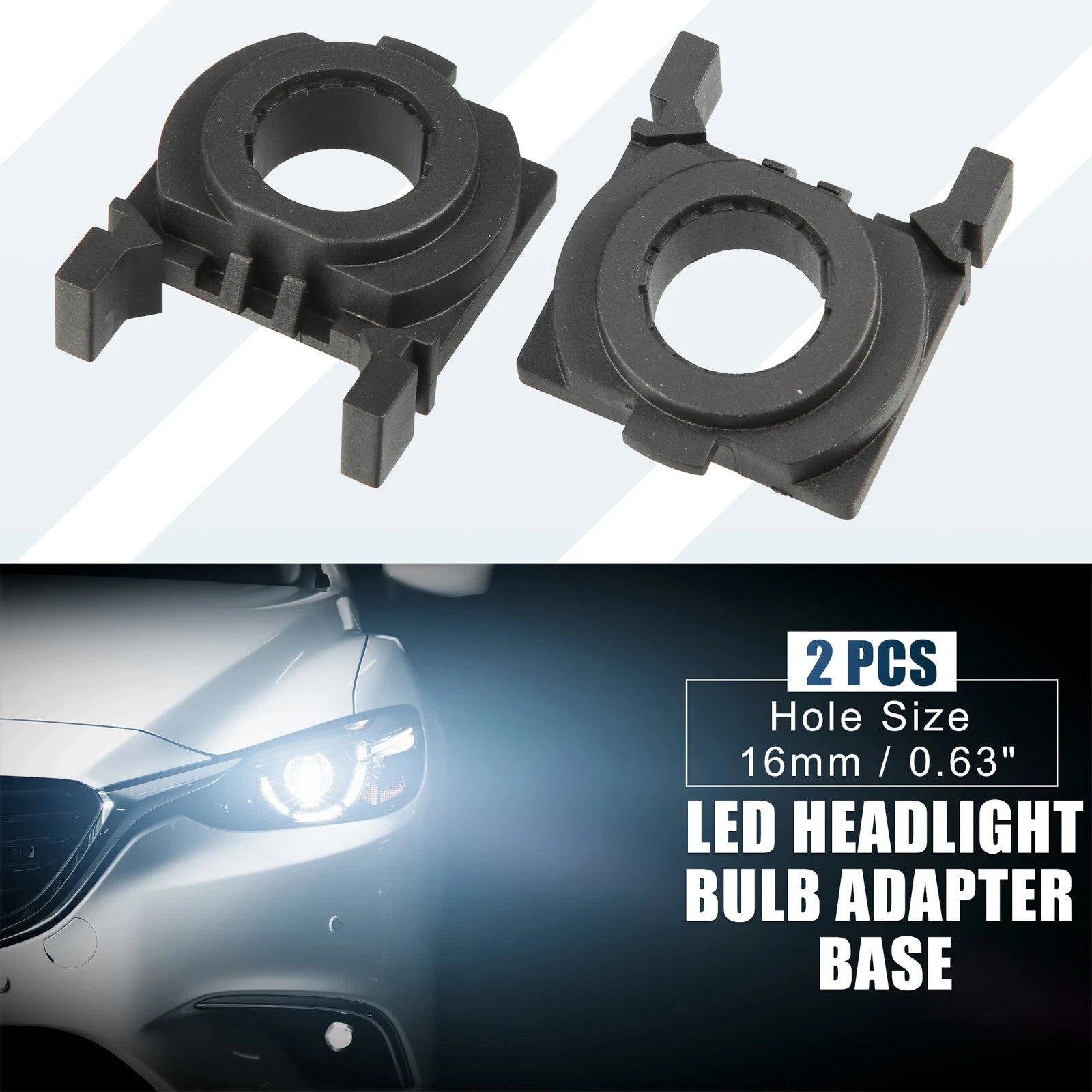 H7 LED Headlight Bulb Holder Socket Base for Ford Focus Fiesta MK4 (2018–2021)