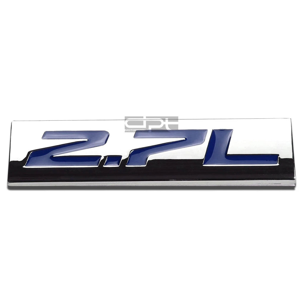 Polished Chrome Badge Emblem for 2.7L Engine (Compatible with Specific Models)