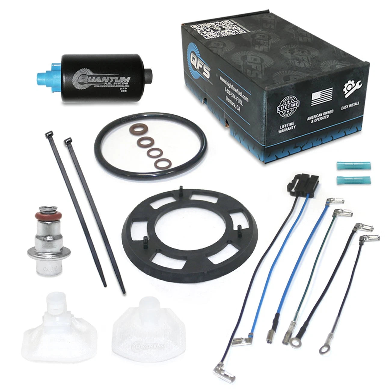 QFS Fuel Pump + Regulator + Tank Seal for Honda CB500F/RA/X (2013–2019) #16700-MJP-G51