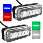 2-Pack RGBW Underwater Boat Lights for Boats (IP68, Dimmable, 12V DC) - FO4886
