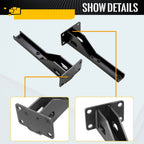 2X Welded Solid Steel Rear Bumper Bracket Support for Jeep Cherokee XJ (1986–2001)