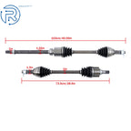2X Front CV Joint Axle Shaft Assembly for Nissan Altima (2013-2018)