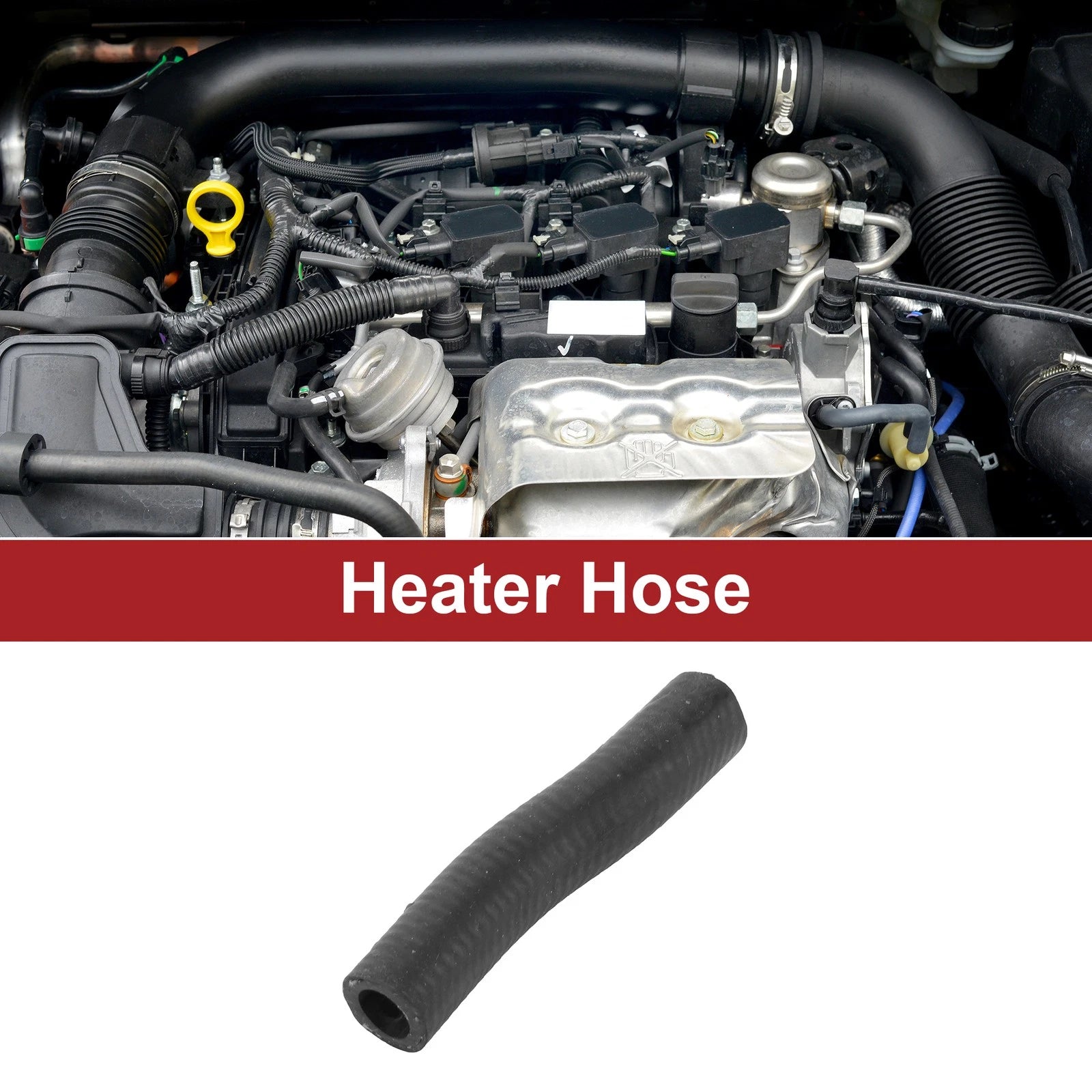 Heater Hose for Nissan Altima (2002–2007) No. 213068J100 Rubber Black