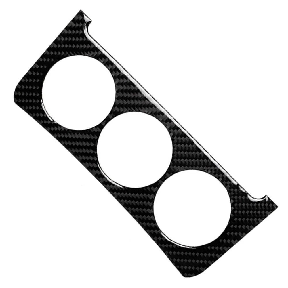 Carbon Fiber Central Console Dashboard Knob Cover Trim for Nissan 350Z (2003–2009)