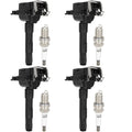 Set of 4 Ignition Coils & 4 Spark Plugs for Audi A4 S4 (1997–2002)