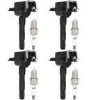 Set of 4 Ignition Coils & 4 Spark Plugs for Audi A4 S4 (1997–2002)