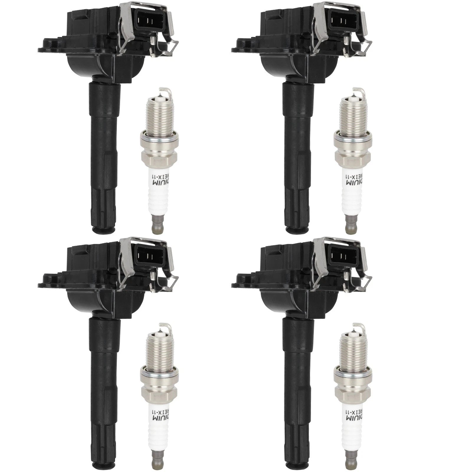 Set of 4 Ignition Coils & 4 Spark Plugs for Audi A4 S4 (1997–2002)