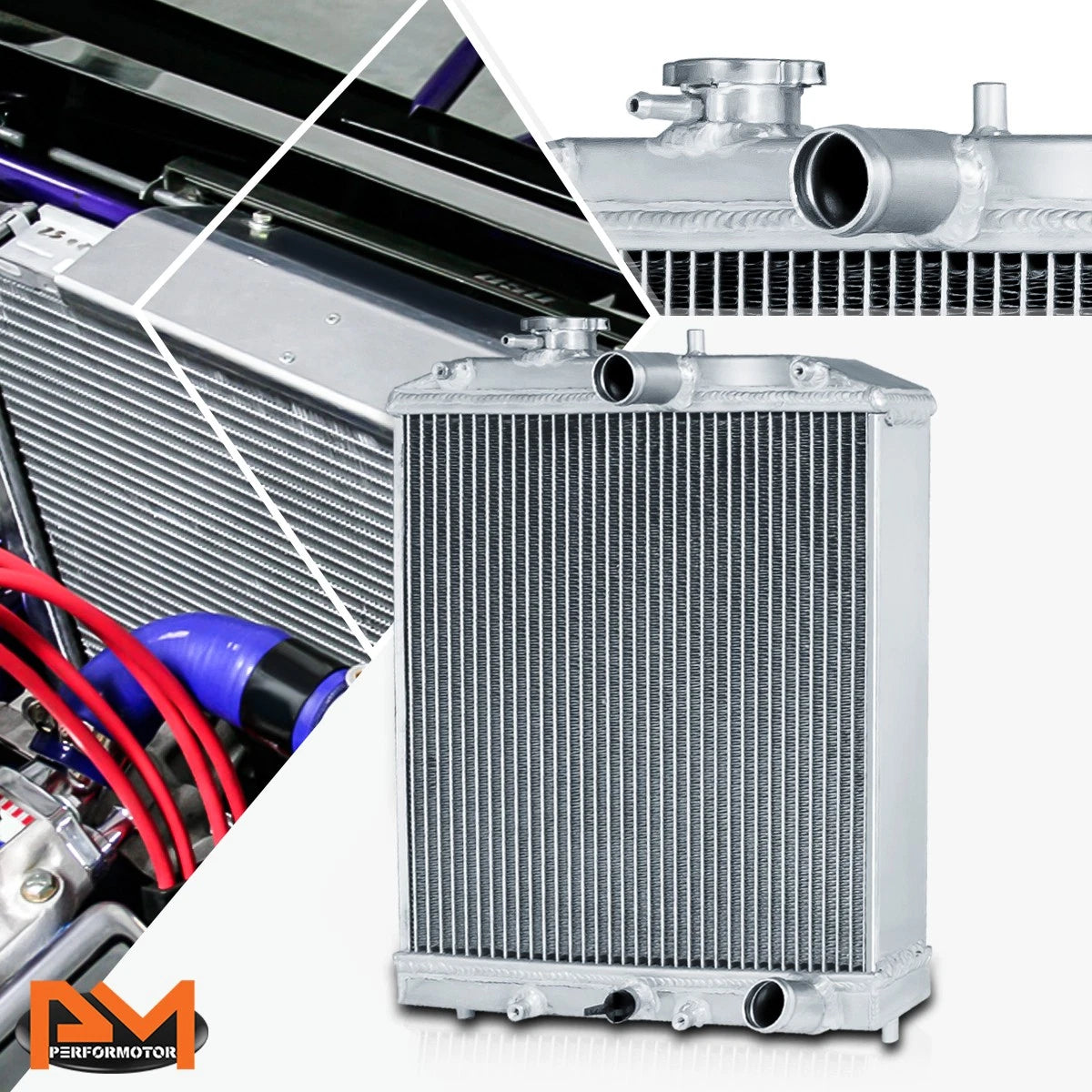Full Aluminum 3-Row Cooling Radiator for Civic EG/Del Sol, Integra (1992–2001)
