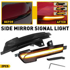 Smoked Amber LED Sequential Side Mirror Signal Lights for Ford Mustang (2015–2022)