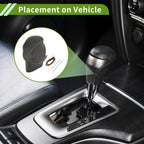Gear Shift Knob Cover for Honda Civic (2022–2024) Black Brown Faux Leather
