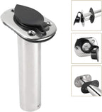 4X Stainless Steel Fishing Rod Holder for Boat (30 Degree)