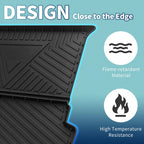 Flat Face Cargo Liner Rear Trunk Mat for Audi Q7 (2016–2024) TPE 1 Pc